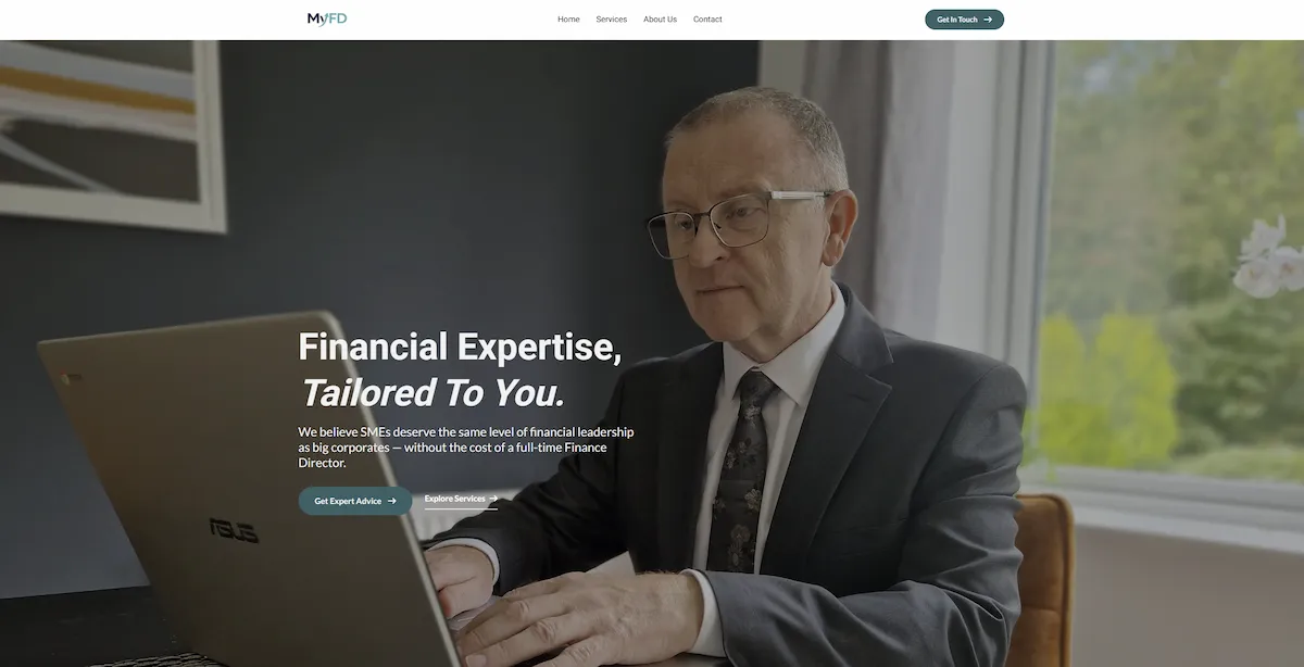 MyFD homepage screenshot